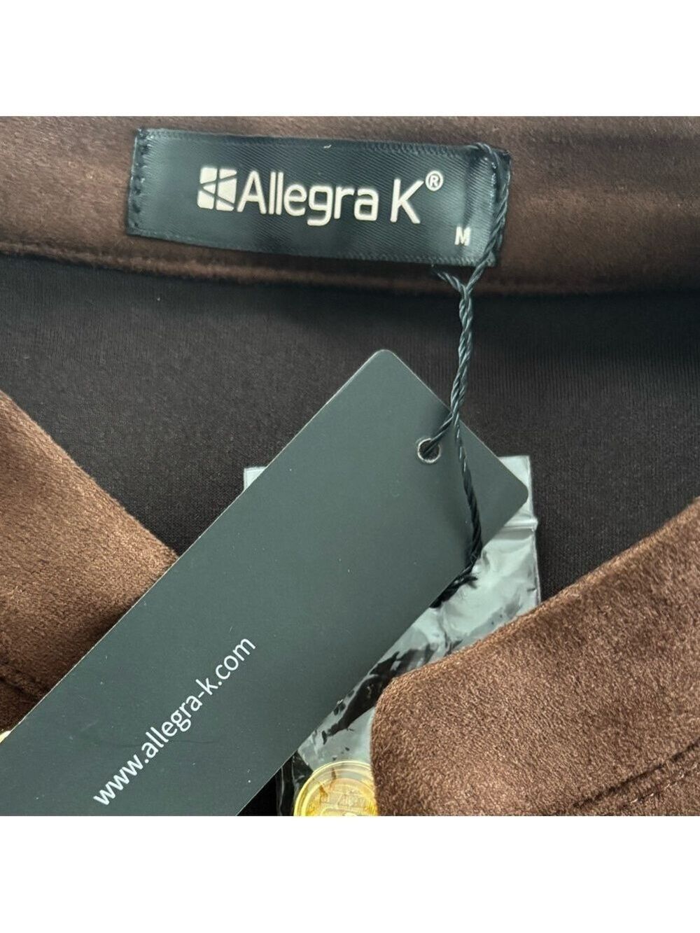 Allegra K Brown Open Front Jacket - Picture 12 of 12